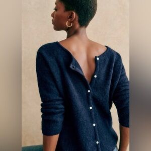 Sezane Gaspard cardigan in navy, S